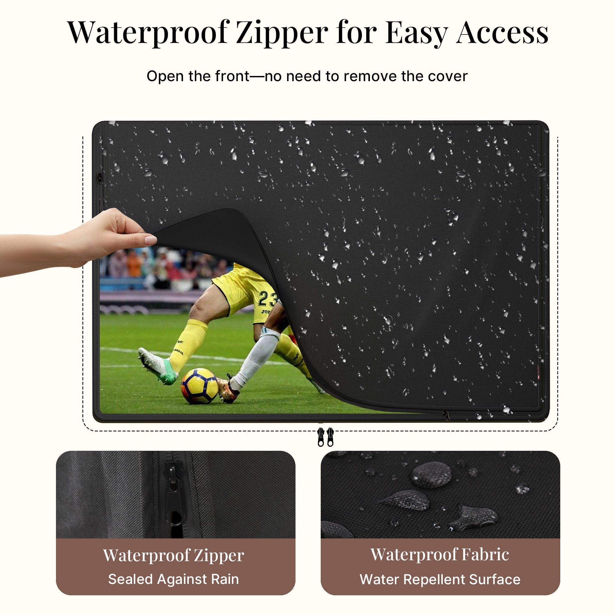 iBirdie Outdoor TV Cover with Zipper