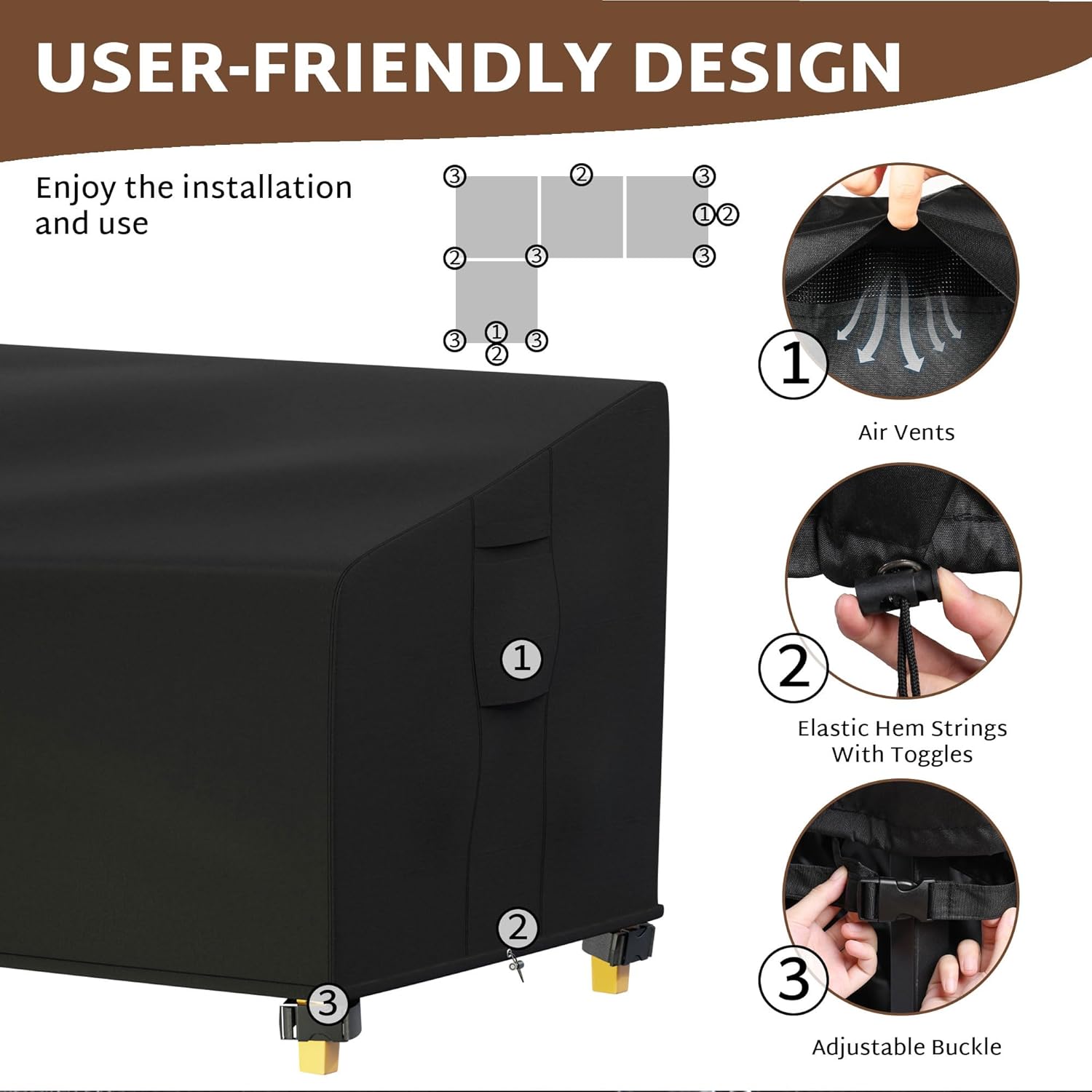 iBirdie Outdoor Sectional Sofa Cover