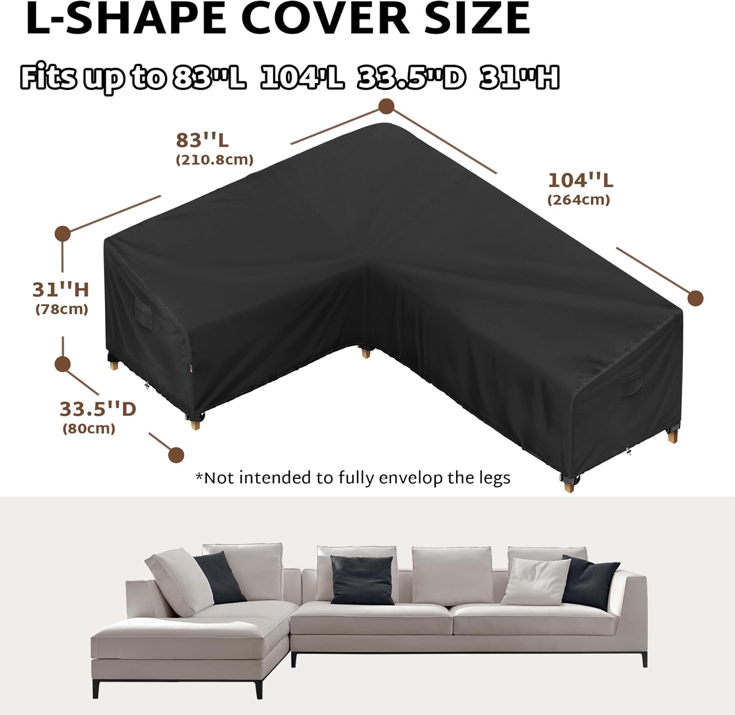 iBirdie Outdoor Sectional Sofa Cover