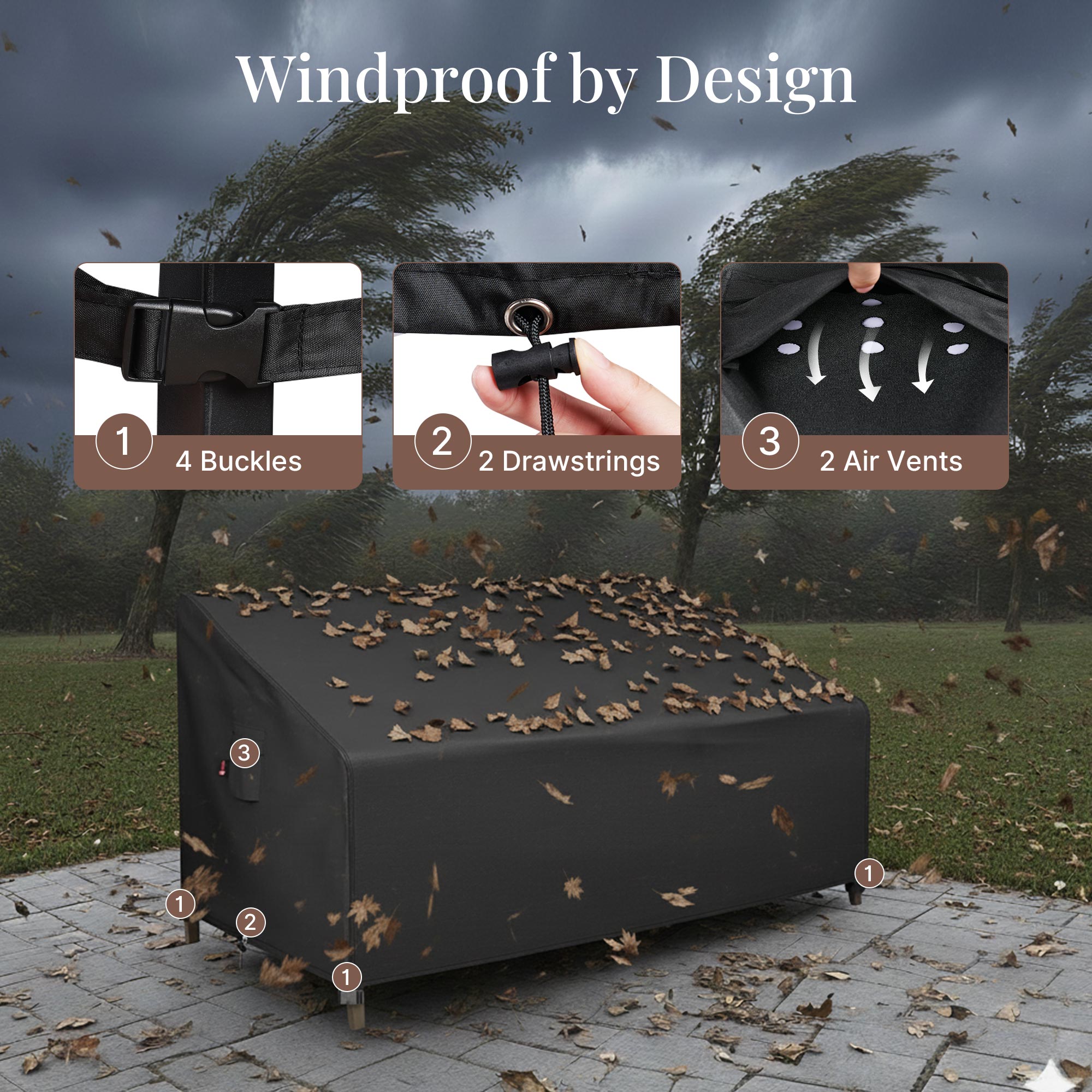 iBirdie Patio Furniture Sofa Cover
