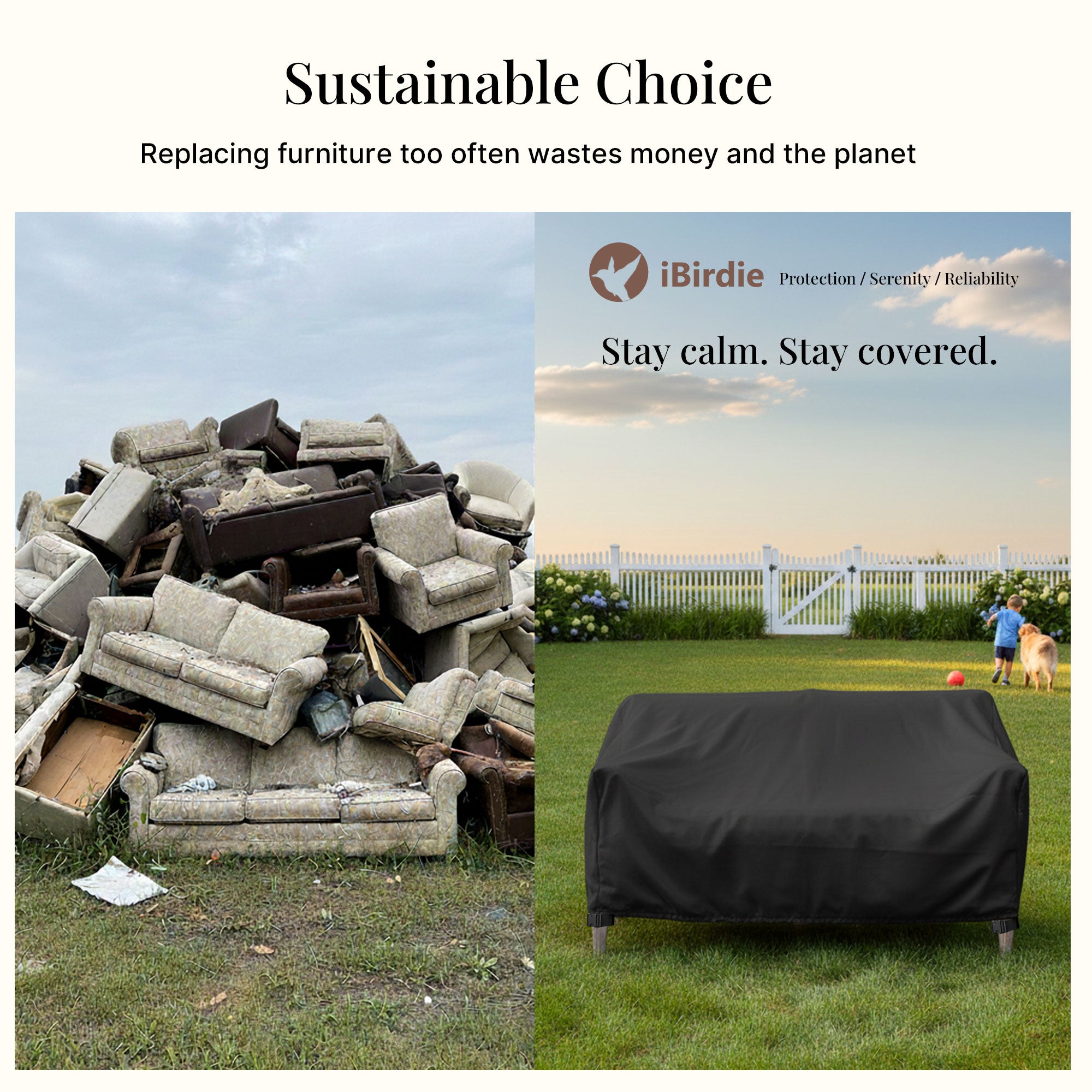 iBirdie Patio Furniture Sofa Cover