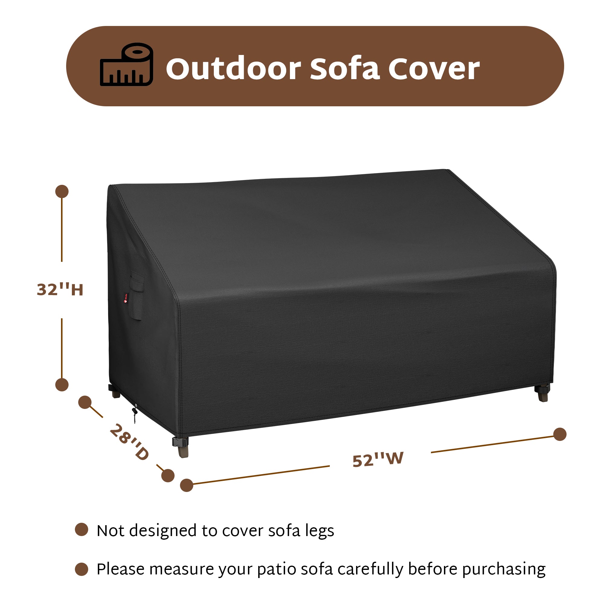 iBirdie Patio Furniture Sofa Cover
