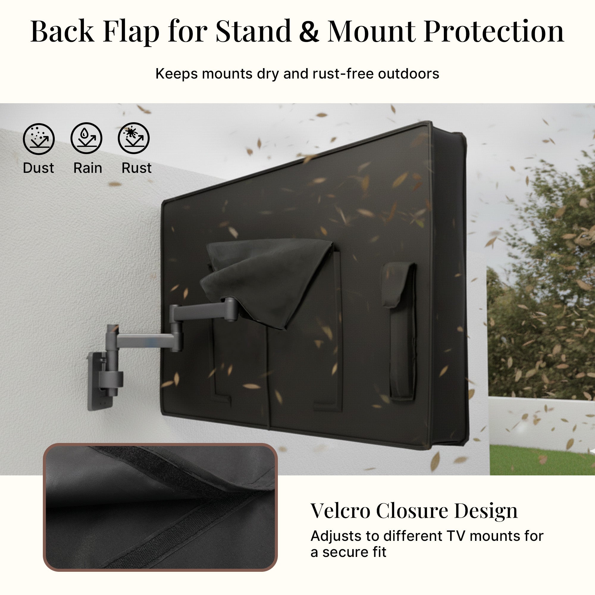 iBirdie Outdoor TV Cover with Zipper