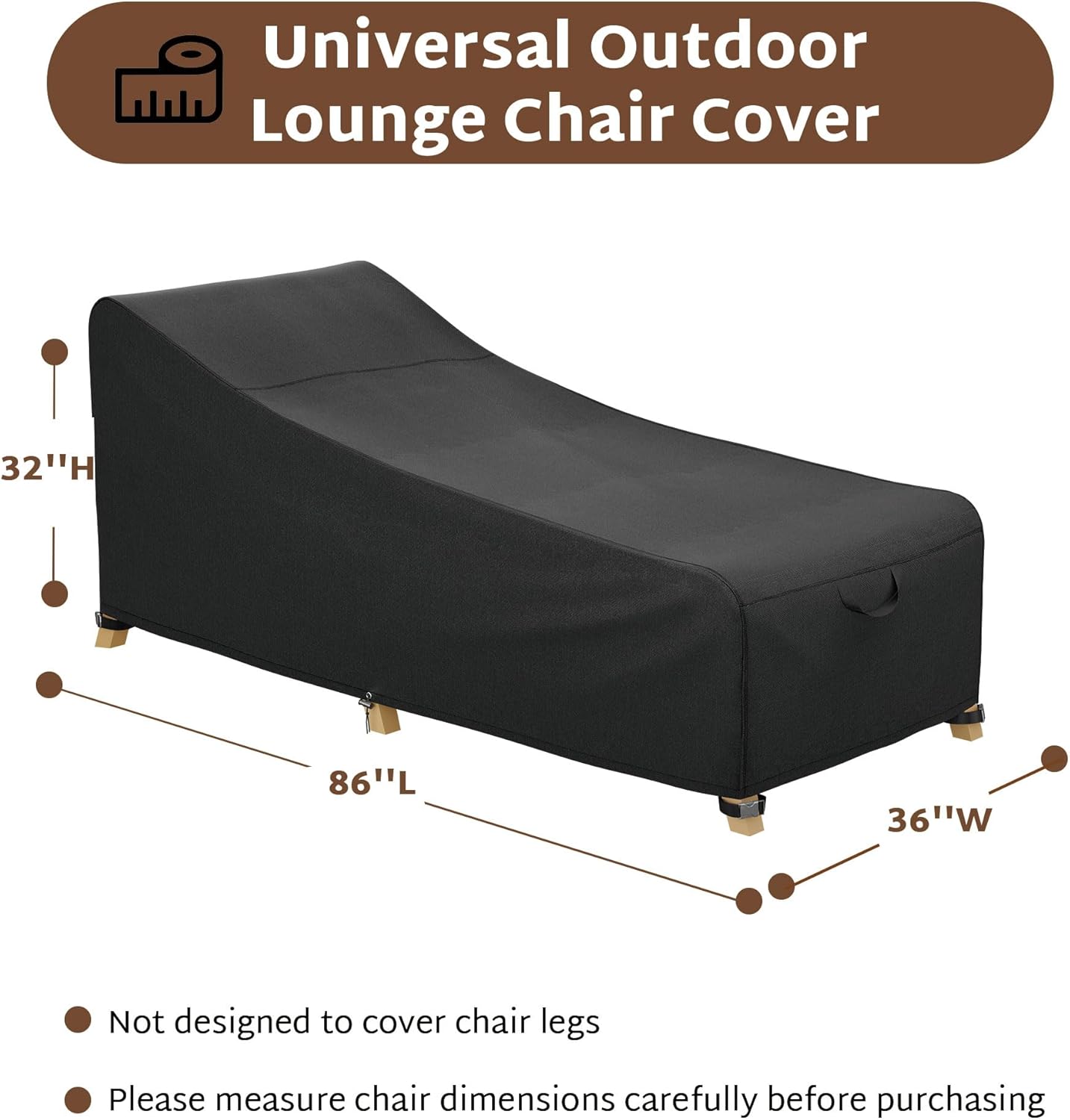 iBirdie Outdoor Lounge Chaise Chair Cover