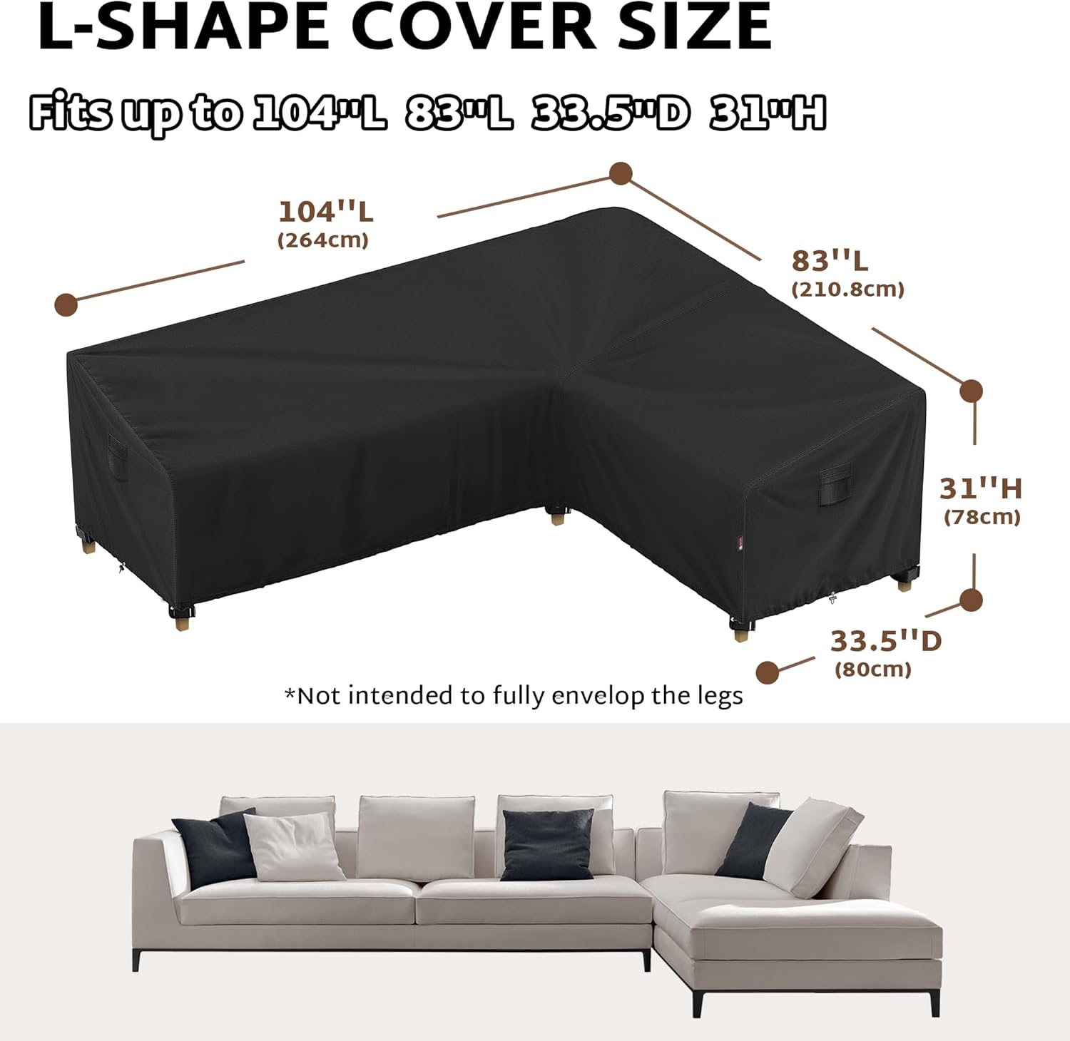 iBirdie Outdoor Sectional Sofa Cover